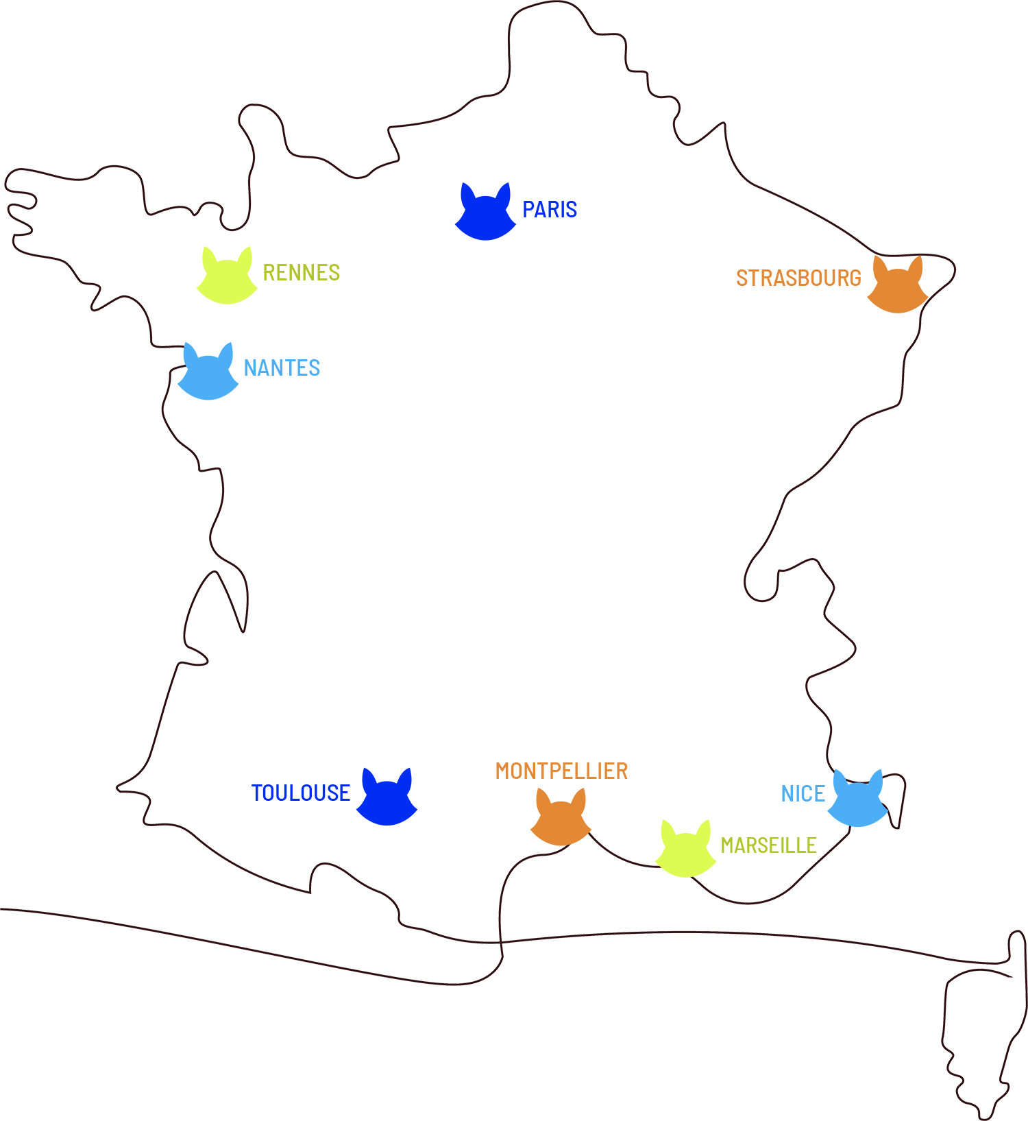 vecteur-carte-france-marqueurs-vilain-renard